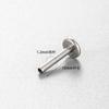 Henson F136 Aleación de Titanio Tornillo de Rosca 0.9 Clavo para Cartílago del Oído Anillo de Herradura Portabrocas para Perforación DIY Accesorios de Joyería