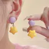 Clip de Oreja Estrella de Dopamina Sin Agujeros en las Orejas Lindos Dulces Sencillos Pendientes Versátiles 2025 Nuevo Diseño Sentido Primavera y Verano para Mujer