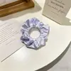 Venda Direta de Fábrica Cor Metálica Elástico para Cabelo Intestino Grosso Cor Pura Colorido Elástico Grande para Cabelo Elástico Transfronteiriço Corda de Cabelo Elástico para Cabelo