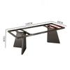 Soporte de pata de mesa de mármol de lujo ligero Pata de mesa de piedra de lujo Pie de mesa de comedor de acero inoxidable Placa de roca Base de mesa de té Pie de mesa de oficina