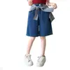 Bermudas Jeans Femininas Verão Estilo Fino 2026 Novas Roupas de Verão Infantis para Meninas Crianças Mais Velhas Calças Capris Shorts