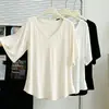 Top de fitness holgado para mujer, camiseta de manga corta deportiva para correr en verano, cubierta de secado rápido para Pilates, conjunto de atuendo de yoga