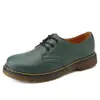 Zapatos Casuales de Cuero Genuino de Caña Baja Europeos y Americanos para Pareja, 3 Ojales, Suela Fina, Clásicos, Transfronterizos, Tallas Grandes para Hombre, Ropa de Trabajo, Botines para Mujer 1461