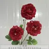 Casamento Vermelho Flor de Simulação Banquete de Bebê Chinês Banquete de Casamento Layout do Quarto de Casamento Flor Artificial Cor de Outono Série Caramelo Liderança de Estrada