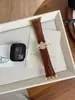 Correa de reloj de cuero genuino con hebilla magnética impresa de Saturno, compatible con Apple Watch Series 12, 11, 10 SE y Ultra