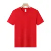 Camiseta de Algodão Puro Gola Redonda 180g Roupa de Trabalho Personalizada Uniforme de Classe Logo Estampado Bordado Ombro Direito Branco Manga Curta Camiseta Publicitária