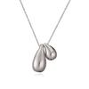 Aogu cross-border moda quente-venda personalizado aço inoxidável gota de água pingente colar feminino nicho alta qualidade all-match clavícula corrente