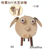 Rodajas y Ramas de Madera Natural Creativas para Pintar, Juguetes de Animales de Madera Hechos a Mano para Niños, Kit de Materiales para Manualidades de Jardín de Infancia