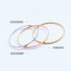 Joias Ins Vintage Simples Versátil Pulseira Três Cores Joias Pulseira Feminina Aço Titânio Banhado a Ouro 18K Z207