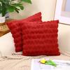 Cojín moderno y sencillo de felpa para otoño/invierno, para sala de estar, sofá, funda de almohada con borde cruzado