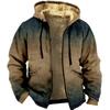 Sudadera con capucha y forro marrón de algodón con estampado 3D digital, estampado transfronterizo europeo y americano.