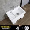 Lavabo con Balcón Lavabo de Lavandería Lavabo Integrado para Trapeador Lavabo para Trapeador Agua para Lavar Trapeador Lavabo para Trapeador Cerámico Tabla de Lavar Automática