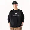 Ropa para Hombre Fengshe / Camiseta de Manga Larga Pesada 360g para Hombre, Estilo Americano Degradado Lavado Cuello Redondo Casual Holgada Sudadera para Hombre
