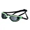 Gafas de Natación para Adultos al por Mayor del Fabricante, Gafas de Natación Profesionales de Competición, Gafas de Natación Iridescentes con Recubrimiento Eléctrico Ajustables de Silicona, Impermeables y Antivaho