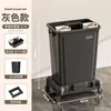 Cubo de basura con ruedas, Carrito de limpieza móvil para cibercafé, Carrito de hotel, Carrito de limpieza de gran capacidad de 60 litros para uso comercial
