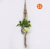 Saco de Rede para Vaso de Flores de Corda de Cânhamo Retrô Corda para Pendurar Cesta Suspensa Simples para Vaso de Flores Decoração de Acampamento ao Ar Livre Suporte para Plantas