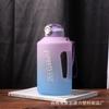 Balde Ton Ton de Grande Capacidade 2.3L Garrafa de Água Portátil Chaleira com Escala Garrafa de Água para Academia Garrafa de Água Fitness Copo Vermelho da Internet