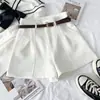 Shorts lisos de cintura alta, modernos y versátiles, estilizan y son elegantes, nueva colección de verano 2026, pantalones casuales de pierna ancha para mujer