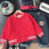 26 nuevas prendas de vestir para niños estilo coreano, chaqueta con cremallera de gofre de dibujos animados de primavera y otoño, chaqueta de béisbol, venta al por mayor y dropshipping