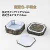 Caja de joyería de dos partes imitación brocado Song, caja octagonal para guardar pulseras, caja de almacenamiento de doble tapa, caja de brocado, joyero, caja para accesorios