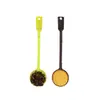 Colher para Pó de Fruta PP em Estoque Colher Medidora para Café Colher com Cabo Longo para Mexer Temperos Conjunto Especial de Colheres para Tempero de Loja de Chá com Leite