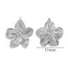 Europa e Estados Unidos cross-border retro ouro aço inoxidável DIY flor pingente alto design sentido colar brincos pingente pingente