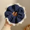 Ligas para el cabello estilo coreano, ligeras, con estampado de leopardo, elásticos para el cabello retro extragrandes, bandas elásticas para el cabello muy elásticas, scrunchies de moda para mujer