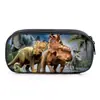 Fabricante Atacadista de Estojo de Lápis Impresso DIY de Dinossauro Estojo com Compartimentos Estojo de Lápis Caixa de Material Escolar para Alunos do Ensino Fundamental e Médio
