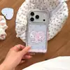 Funda para Teléfono Móvil Linda Melody Kt Manzana 17Promax Adecuada para 16Pro Funda Suave Cuadrada 15Promax