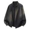 Chaqueta de trabajo moderna estilo americano para hombre, abrigo de béisbol vintage de corte holgado, top juvenil, suministro directo de fábrica, envío directo de una pieza