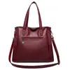 Bolso Nuevo de Cuero Suave para Mujer Bolso de Mano de Gran Capacidad para Mujer Bolso de Mujer Bolso Cruzado Bolso Tote de Moda Bolso para Madre de Mujer