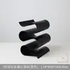 Mueble de TV Minimalista Estilo Italiano para Sala de Estar, Gabinete de Vino, Estante para Vino, Vitrina para Botellas de Vino, Decoraciones Metálicas para Villa