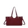 Bolso Transfronterizo Nuevo de Gamuza para Mujer Bolso de Hombro de Moda Bolso Versátil Casual para el Trabajo Bolso Tote de Gran Capacidad