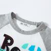 Ser ropa infantil superior ropa infantil de verano nuevo patrón de dibujos animados suéter de algodón de manga corta para niño algodón cuello redondo manga