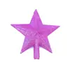 Estrela de Ponta de Árvore de Natal 12/15/20/25/30cm Estéreo Moldagem por Sopro Estrela de Cinco Pontas Múltiplas Especificações Árvore de Natal Pó de Ouro Cinco Estrelas