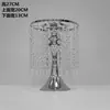 Adereços de Casamento Estilo Europeu Vaso de Flores de Ferro Forjado Decoração da Mesa Principal Arrumador de Flores Mesa de Assinaturas Suporte de Flores de Cristal Recipientes Ornamentos de Flores de Mesa
