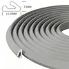 Tira de sellado para puertas y ventanas con recubrimiento de PU, tira de sellado acústico para huecos de puertas y ventanas de aluminio con rotura de puente térmico, tira autoadhesiva en forma de V a prueba de viento, aislante térmico y resistente a impactos