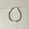 Onihan Pulsera de Perlas y Piedra Flash de Plata Esterlina S925 Hecha a Mano con Cuentas Estilo Fresco de Verano para Mujer Pulsera de Luz de Luna para Niña