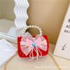 Bolsas para Niñas con Decoración de Perlas, Bolsos de Princesa, Mochilas Cruzadas Lindas y Elegantes para Niñas, Bolsos de Hombro Único de Pequeña Princesa al por Mayor