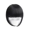 Peruca com Aplique de Franja Lateral para Linha do Cabelo, Franja Natural Espessa e Alargada para Mulheres