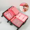 Conjunto de Bolsas Organizadoras de Viagem Bolsa de Armazenamento Mala Roupas Portátil Roupa Íntima Sapatos Bolsa de Embalagem de Viagem Frete Transfronteiriço Aliexpress