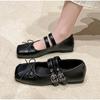 Sapatos Rasos Estilo Francês Inspirados na Chanel Mary Jane, Sapatos de Fada, Novos Sapatos de Ballet Prata Primavera 2026