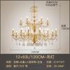 Chandelier de Velas para Sala de Estar em Cobre Estilo Francês Gota d'Água High-End Light Luxury Sala de Jantar Retro Americano Quarto Vintage Cristal Villa
