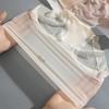 Pantaletas Secretas Naranja Grande para Mujer Deseo Puro Secado Rápido Pantaletas de Seda Hielo Transparente Nude Estilo Femenino