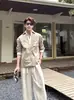 Camisa Tendência Falsa de Duas Peças para Homens com Design Old Money de Alto Padrão, Estiloso, Versátil e Casual, Apresentando Gola Lapela e Mangas Longas