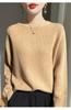 2024 otoño e invierno nueva ropa de primera línea pura lana holgada gruesa cuello redondo suéter de punto estilo perezoso para mujer