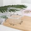 Embalaje transparente para pastel de lasaña de cesta de flores portátil Taro redondo horneado caja de embalaje de hierba de hadas fruta pesca mousse leche de soya tazón lleno