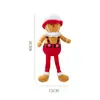 2026 Novas Decorações de Natal Homem de Gengibre Boneca Sentada de Pernas Longas Itens para Vitrine de Loja de Presentes Pequena