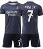 2526 Camisa de Visitante do Real Madrid Número 7 Cristiano Ronaldo, Número 9 Mbappe, Número 10 Kiri, Número 7 Vinicius Camisa de Futebol