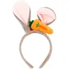 Diadema de Mickey de Parque de Atracciones para Niñas y Adultos, Diadema de Orejas con Lazo Grande, Accesorio para el Cabello con Elementos de Dibujos Animados
